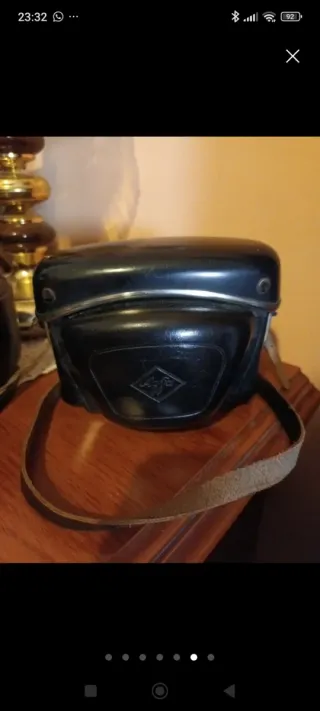 Cámara Agfa Antigua Plata y Negra