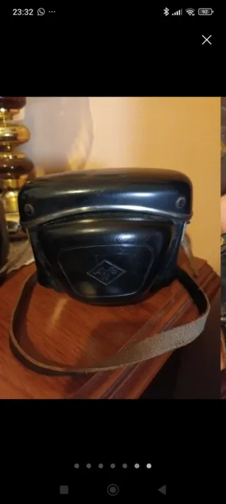 Cámara Agfa Antigua Plata y Negra