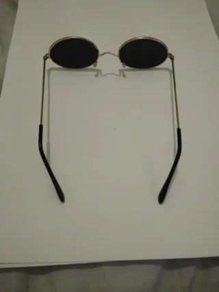 Gafas de sol redondas vintage doradas