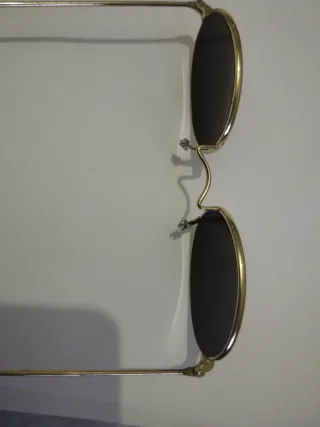 Gafas de sol redondas vintage doradas