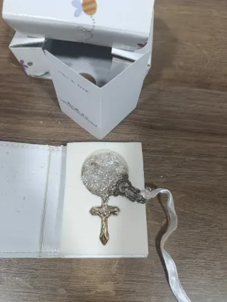 Rosario Cuentas Cristal Multicolor y Plata