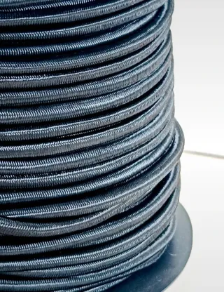 Corda elastica poliestere 5mm x 45 metri Nera