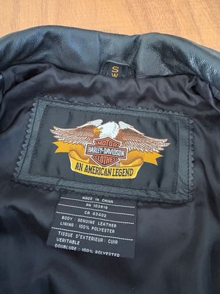 Chaqueta Harley-Davidson Cuero Negra