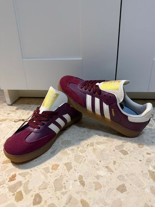 Adidas Samba burdeos/Blanco