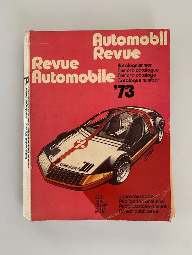 Revista Catálogo Automobil Revue Año 1973