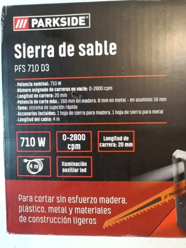 Sierra Sable PARKSIDE Eléctrica