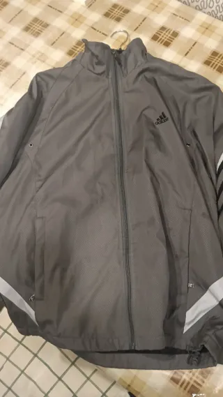 Chaqueta Adidas Retro Gris Oscuro Original