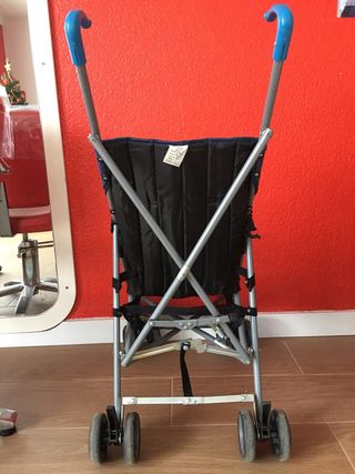 Carrito de paseo plegable azul