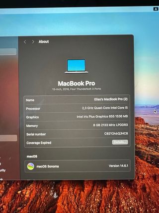 MacBook Pro 13” 2018 Retina