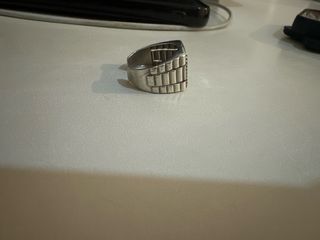 Anillo Plata Rolex Corona Negra