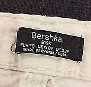 Vaqueros blancos rotos talla M