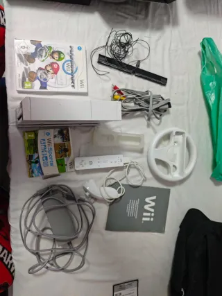 Nintendo Wii con Mario Kart e Wii Sports