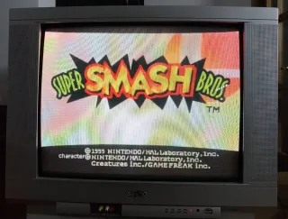 Cartuccia del gioco Super Smash Bros. per N64