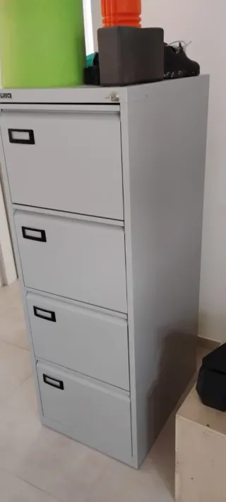 Schedario metallo KUBO grigio 4 cassetti