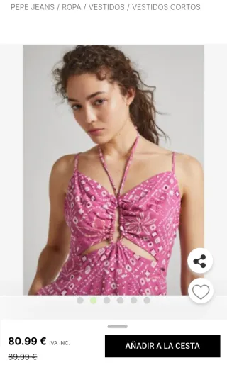 Vestido Pepe Jeans tonos rosa