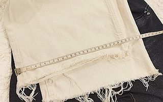 Vaqueros blancos anchos