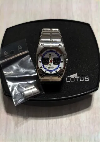 Orologio Lotus Uomo Cronografo Argento Bianco