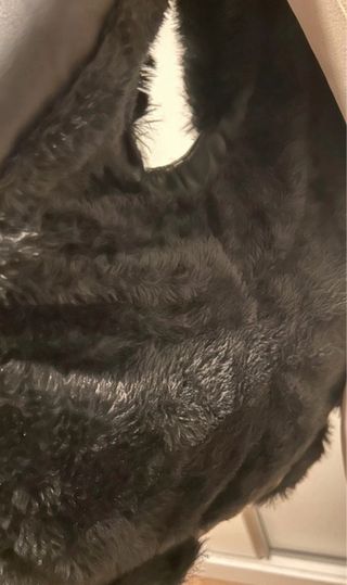 Colete Pele Sintética e Pele Faux Preto T M