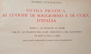 Guida luoghi di soggiorno epoca fascista anni ‘30