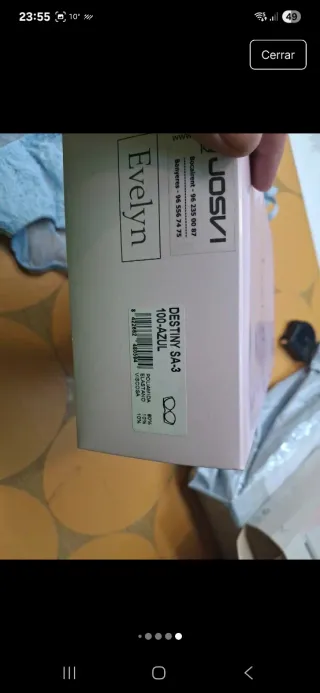 Conjunto lencería azul 100B