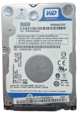 Disco Duro WD 500GB HDD