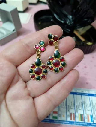 Orecchini vintage in smalto