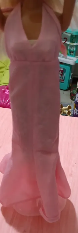 Barbie vestito rosa lungo