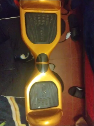 Patinete Eléctrico Hoverboard Dorado