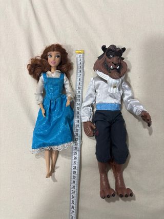 Muñecos Bella y Bestia Disney
