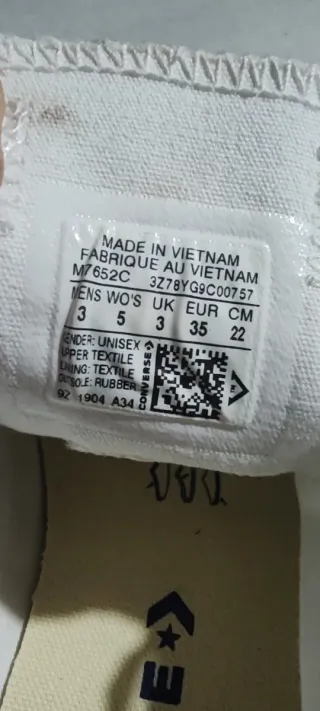 Converse All Star Taglia 35