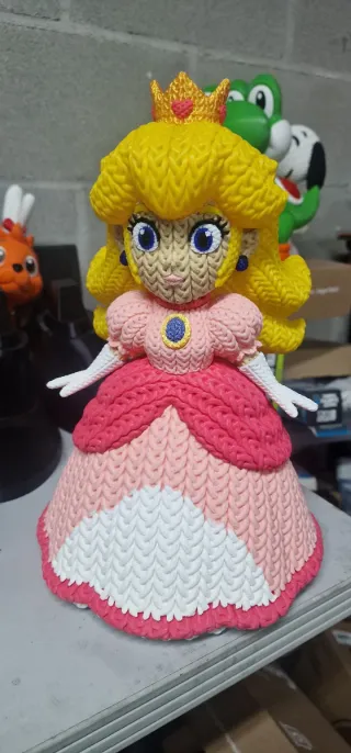 Figura Princesa Peach Super Mario Bros crochet