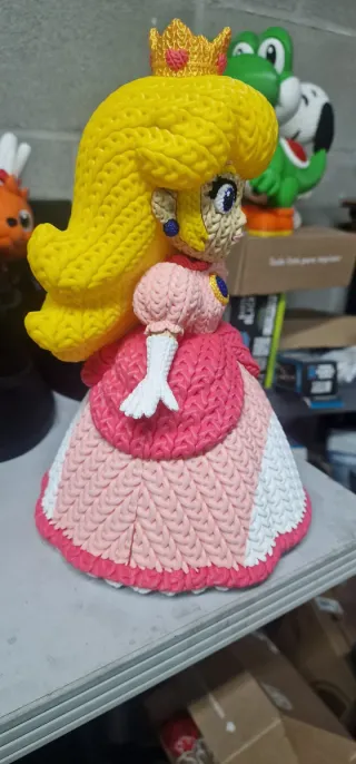Figura Princesa Peach Super Mario Bros crochet
