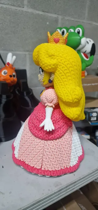 Figura Princesa Peach Super Mario Bros crochet