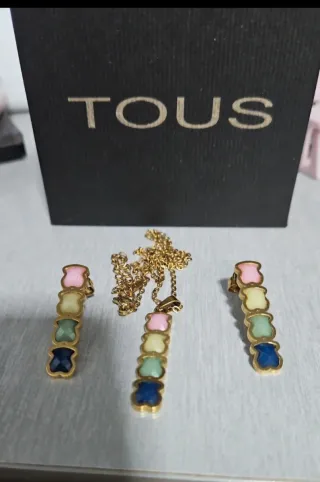 Conjunto Tous Collar y Pendientes Oso