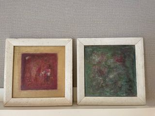 2 Quadri Astratti Originali Firmati