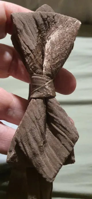 Pajarita Inalgar Marrón y Dorada