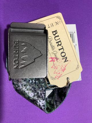 Cinturón Burton Hebilla Metálica Nuevo
