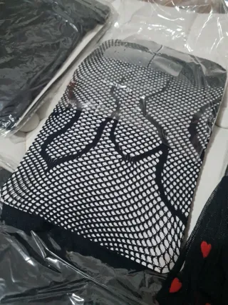 2 Medias Negras con estampado