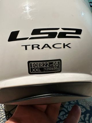 Casco LS2 Blanco Talla XXL con Gafas de Sol