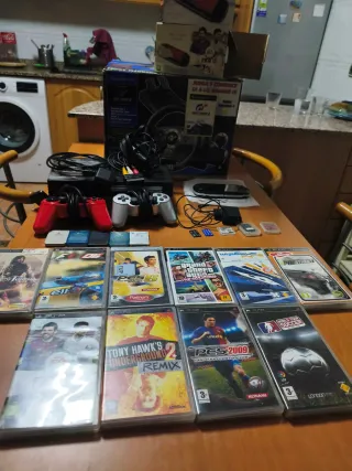 Lote PSP + PS2 + Volante + Giochi