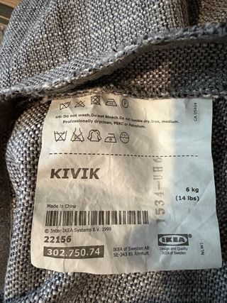 2 Fodere per Divano KIVIK 3 Posti IKEA Grigio