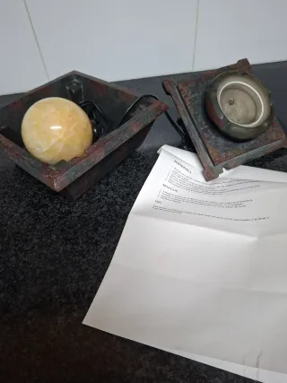 Fontana in pietra e legno