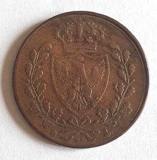 Moneta 1826 5 Centesimi Genova Regno Carlo Felice