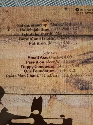 Vinilo LP Burnin' The Wailers Reggae