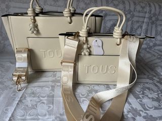 Bolso Tous Beige con Oso y Correa
