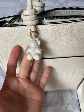 Bolso Tous Beige con Oso y Correa