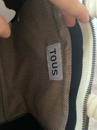 Bolso Tous Beige con Oso y Correa