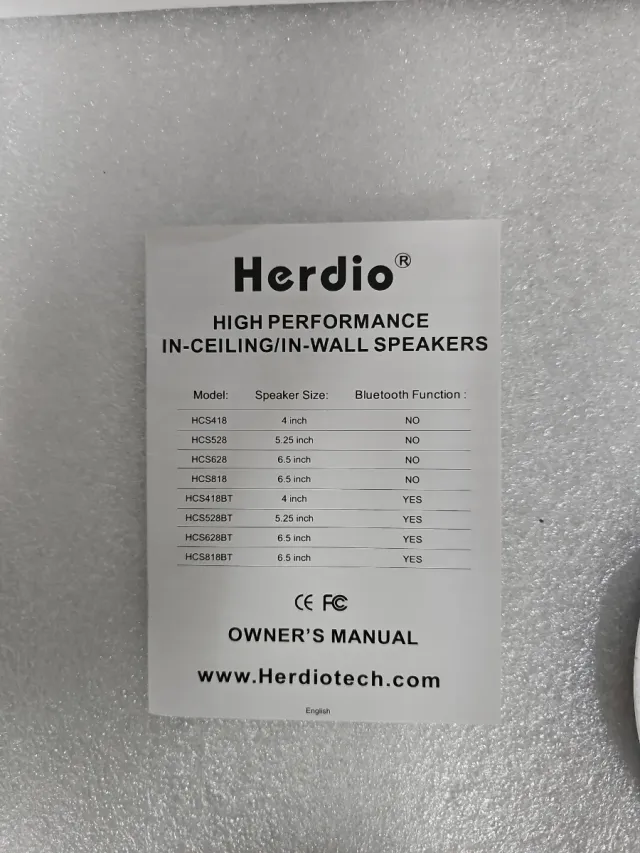 Altavoces Herdiotech 6.5 2-Way In-Wall/Ceiling