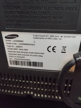 TV Samsung 22' Nero