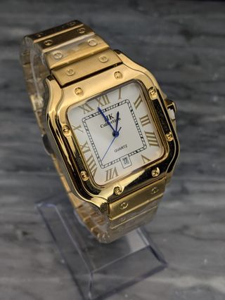 Orologio Uomo IK Collection Oro Stile Santos